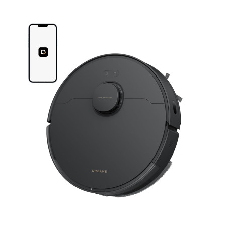 DREAME D20 Robot Aspirateur, 13 000 Pa, Brosse Duo pour Poils d'Animaux, Navigation Laser, Aspirateur et Laveur 2-en-1, Sols Dur