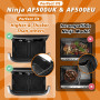 Pietuley 29 Pcs Accessoire Air Fryer pour Ninja Foodi Flex 10,4 L AF500EU COSORI 10L, Moule Silicone Air Fryer pour Ninja AF500E
