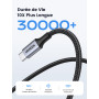 UGREEN Lot de 2 Câble USB C vers USB C PD 100W 5A 20V Charge Rapide Compatible avec MacBook iPad Pro iPhone 17 Pro Max Air 16 Ga