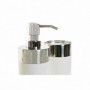 Ensemble de Bain DKD Home Decor Argenté Aluminium Blanc PS (6,6 x 6,6 x 16,2 cm) 21,99 €