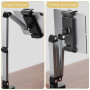 GOMETY Support Tablette en Aluminium Rotatif 360° pour Bureau et Lit, Support iPad Réglable avec Bras Stable, Compatible iPad Ki