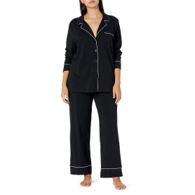 Amazon Essentials Ensemble Pyjama avec Chemise à Manches Longues, en Coton et Textile Modal Femme
