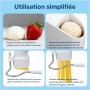 Presse à Pâtes pour KitchenAid Robots Pâtissiers par MMOBIEL – 7-en-1 Machine à Pâtes- Plaques Interchangeables pour Fusilli, Ri