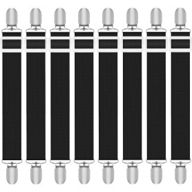 Quelcc 8Pcs Tendeur Drap Housse, Attache Drap Housse(30cm à 130cm) Sangle Matelas, Elastique Drap Housse pour Draps, Matelas, Pl