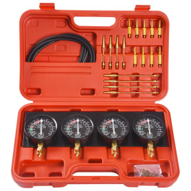 4pcs Jauges à Vide de Synchronisation de Carburateur, Kit Appareil Outils Réglage Synchro Synchroniseur Carburateur Moto Voiture