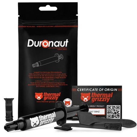 Thermal Grizzly Duronaut – 6 g – Durabilité améliorée et pâte Thermique Haute Performance – pour Une conductivité Thermique maxi