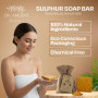 Dr.Ancient Barre de savon au soufre bio naturel végétalien traditionnel fait à la main antique - Savon naturel pur !
