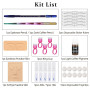 ATOMUS Kit de stylo microblading semi-permanent complet pour sourcils professionnels 18U 5RS fournitures de tatouage