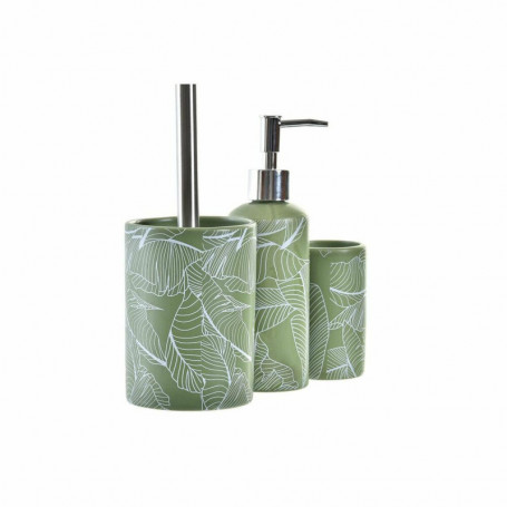 Ensemble de Bain DKD Home Decor Vert PP Dolomite Feuille d'une plante (9,5 x 9,5 130,99 €