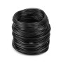 QWORK® 50 m (5 Tailles) Rouleaux Fil Bonsai, 1,0mm/1,5mm/2,0mm/2,5mm/3,0mm - Fil Aluminium Anodisé Noir