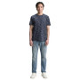 T-Shirt Homme Tom Tailor Bleu Marine à Motif Multicolore