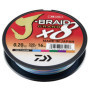 Ligne de Pêche Tressée Daiwa J-Braid Grand X8 - 0.06mm, 300m, Multicolore