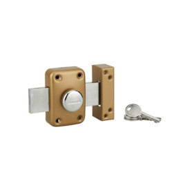 Verrou à Bouton Apache THIRARD en Laiton - Sécurité pour Porte d'Entrée