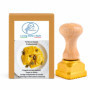 Timbre à Ravioli La Gondola - Outil Artisan pour Pâtes Maison en Laiton et Bois