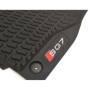 Tapis de Sol Avant Audi SQ7 en Caoutchouc Noir avec Inscription