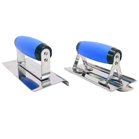 Truelle à Plâtre Wisyurt en Acier Inoxydable avec Poignée Ergonomique