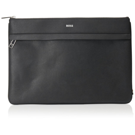 Portfolio BOSS Zair en Cuir Noir pour Hommes