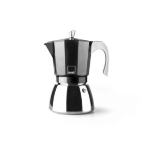 Cafetière IBILI Elba Noire 12 Tasses en Aluminium