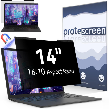 Brise-vue magnétique 14" pour ordinateur portable - Protection anti-lumière bleue