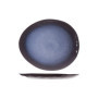Assiette Plate Ovale Saphire Bleu - Lot de 4 par Cosy & Trendy