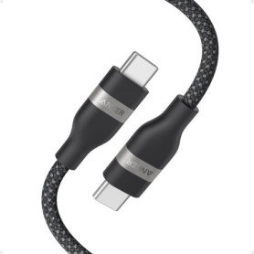 Câble USB-C Anker 240W Tressé Upcyclé - Charge Rapide pour iPhone et MacBook (0,9m, Noir)