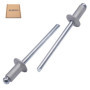 Lot de 100 rivets aveugles peints SKIR'CO - Aluminium Blanc RAL 9006, 4,0 x 8 mm