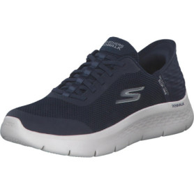 Skechers GO Walk Flex Grand Entry - Chaussures à Enfiler Femme en Textile Bleu Marine
