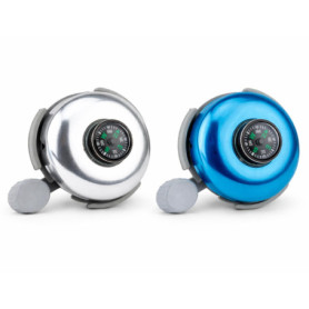 Lot de 2 Sonnettes de Vélo avec Boussole Intégrée - Couleurs Aléatoires