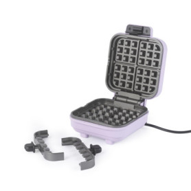 Gaufrier Belge Extra Profond Giles & Posner - Violet avec Plaques Antiadhésives