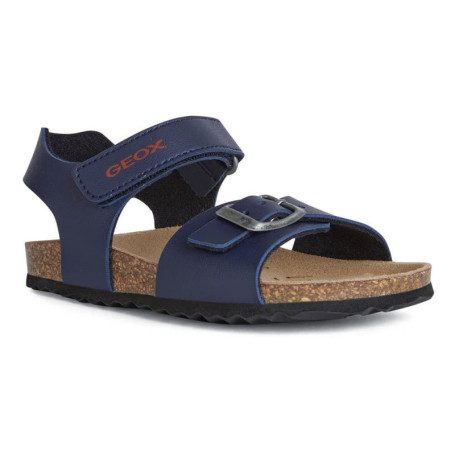 Sandales Geox Garçon J Ghita Boy B - Confort et Style Été Navy/Rouge 35 EU