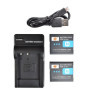Batterie Li-ion DSTE NP-BN1 avec Chargeur Micro USB pour Appareils Photo Sony