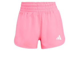 Shorts de Sport Hauts adidas Pacer Workout pour Femme - Rose Lucide/Blanc