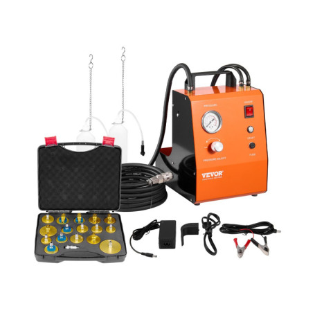 Kit de Purge de Frein Électrique VEVOR avec Manomètre et Pompe Intégrée