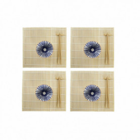 Set de sushi DKD Home Decor Bleu Blanc Bambou Grès (14,5 x 14,5 x 31 cm) 40,99 €