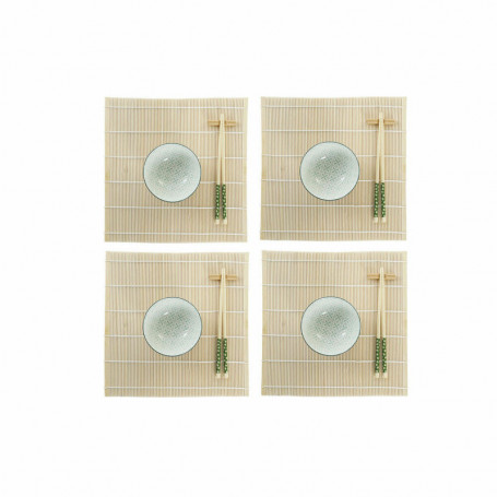 Set de sushi DKD Home Decor Vert Bambou Grès (14,5 x 14,5 x 31 cm) 40,99 €