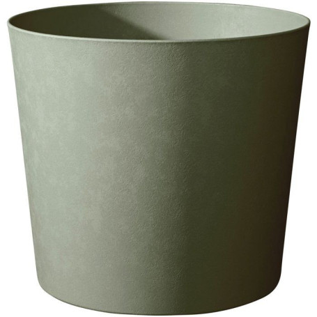 Pot de Fleurs Conique Kaki Ø 50 cm - EDA Élément avec Drainage