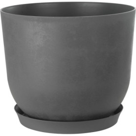 Pot de Fleurs Rond Swing - 30 cm - Gris Élégant