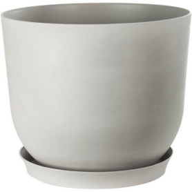 Pot de Fleurs Rond Pierre Blanche - GARDEN ID - Ø 40 cm