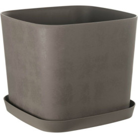 Pot de Fleurs Carré Swing - 16L - Design Élégant en Tourbe
