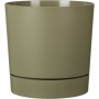 Pot de fleurs rond avec réserve - Vert mousse - 43 L