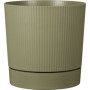 Pot de fleurs rond avec réserve - GARDEN ID - Vert mousse - Ø 39 cm