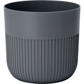 Pot de fleurs rond Luca Grande - Anthracite - Ø 30 cm