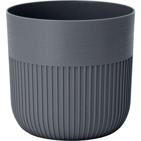 Pot de fleurs rond Luca Grande - Anthracite Ø 40 cm