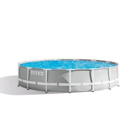 Kit Piscine Tubulaire Ronde INTEX Prism Frame 457 cm avec Équipement Complet