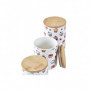 Set de 3 Boites DKD Home Decor Naturel Blanc Multicouleur Bambou Grès Cupcake (3 53,99 €