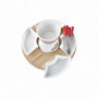 Fondue DKD Home Decor Rouge (26,5 x 26,5 x 1,5 cm) (10 pcs) 46,99 €