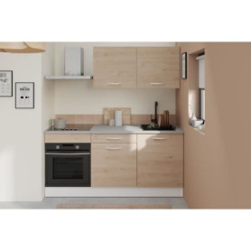 Cuisine complète OSLO 180 cm en Chêne avec plan de travail inclus