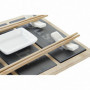 Set de sushi DKD Home Decor Naturel Noir Ardoise Bambou (25 x 19 x 3 cm) 26,99 €