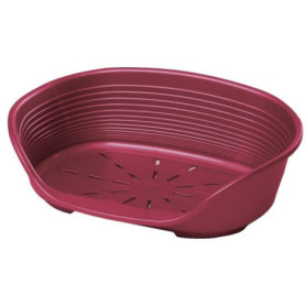 Panier Corbeille Siesta Deluxe pour Chien - Bordeaux - Taille M