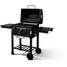 Barbecue Charbon Cookingbox Clark avec Ventilation Réglable et Grille en Fonte